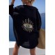 Evil Eye Casual Pailletten-PerlenhemdNeue Produktaktion