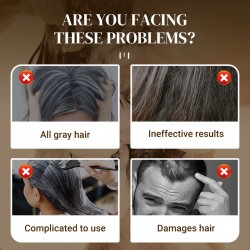   Zeitlich begrenzter Rabatt, 2 Flaschen zu einem günstigeren Preis!  Lang anhaltende natürliche Haarfarbe Shampoo