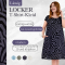 Lssiges Boho-Vintage-Kleid mit Print