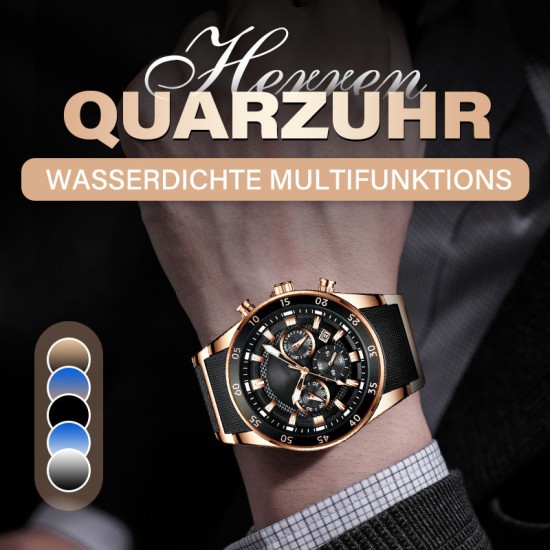 Hochwertige Business-Multifunktions-Quarz-Uhr für Herren
