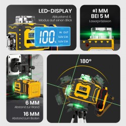 Zeitlich begrenztes Angebot   Multifunktions-Laserwasserwaage