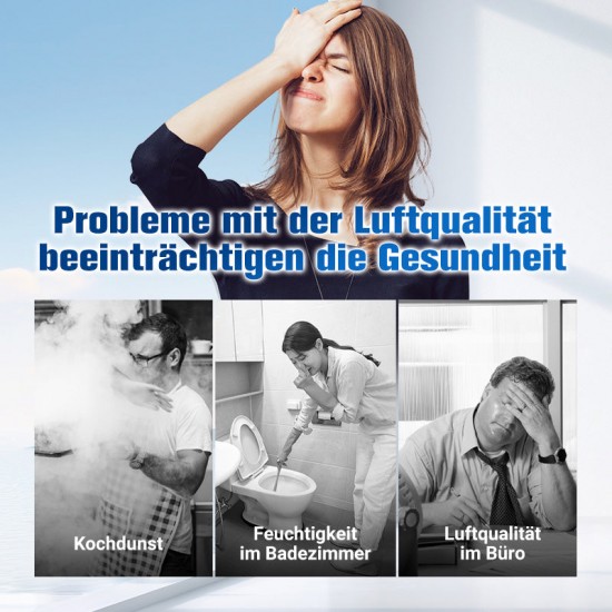 Super SaugkraftMultifunktionaler, leistungsstarker, leiser Abluftventilator