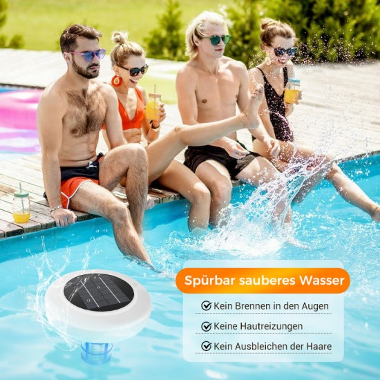 Kristallklarer Pool – ohne Chemie, mit Sonnenkraft! SOLAR POOL IONIZER FR KRISTALLKLAres WASSER