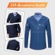 Herren Fleece-Pullover mit Hemdkragen und Wrmeisolierung in Layering-Optik