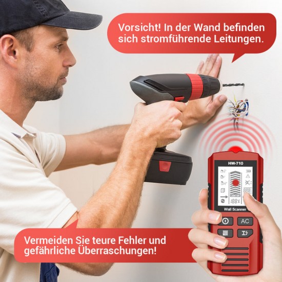 Begrenzte Zeit 50% RabattMultifunktionaler Handheld Metall und Wand Detektor