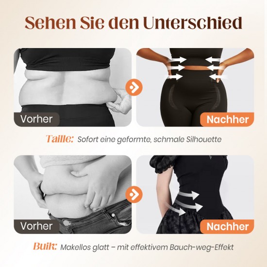 Hochgeschnittene Shapewear-Shorts mit Po-Lifting-Effekt♀