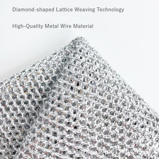 Multifunktionales kratzfreies Scheuertuch aus Drahtgewebe