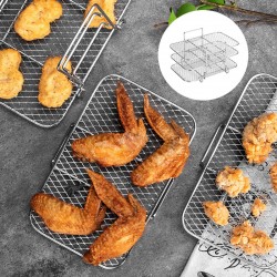 Heier Verkauf(54% Rabatt)Edelstahl-Mehrschicht-Luftfritteusen-Drrgestell