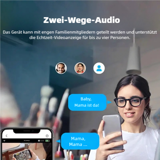  Drahtlose Nachtsichtkamera – Intelligente Sicherheit rund um die Uhr!