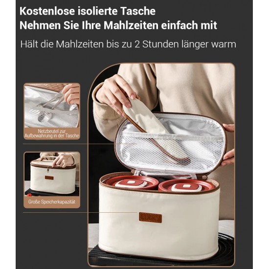 Heier Verkauf(50% Rabatt)Mikrowellengeeignete, isolierte Lunchbox aus Edelstahl