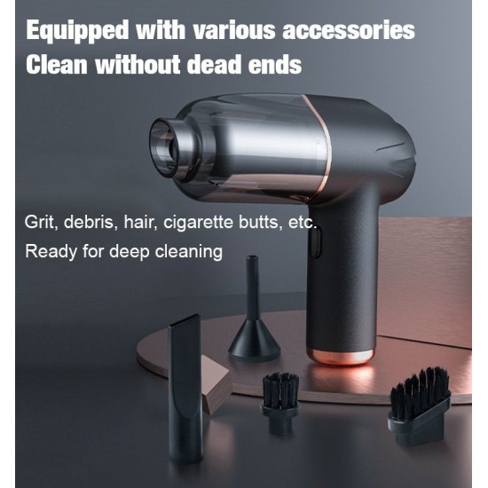 50% RABATT Blasen, Saugen, Aufblasen – Kabelloser Staubsauger für Haus und Auto