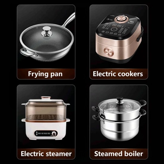 Edelstahl-Dampftischpfannen mit Wellenschliff--Kaufen Sie 2 und erhalten Sie 1 gratis