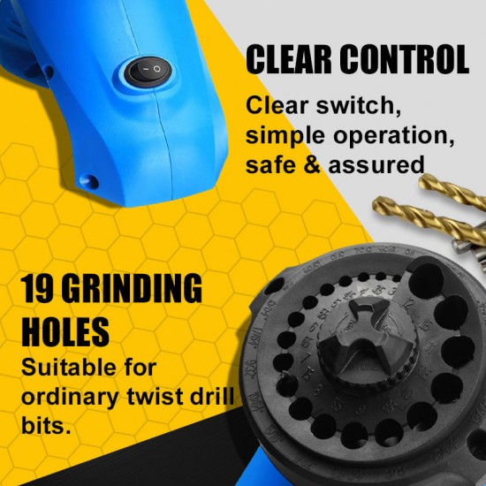 Power-Bohrerschrfer für Spiralbohrer