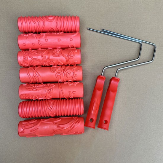 Farbroller mit gemusterter Prgetextur für Wanddekoration