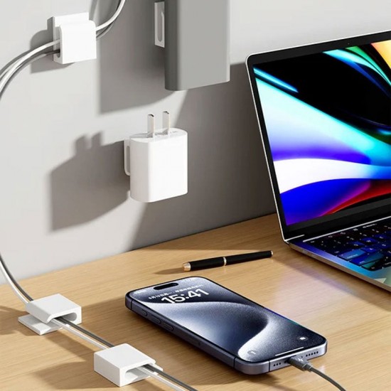 Multifunktionaler selbstklebender Kabelorganizer