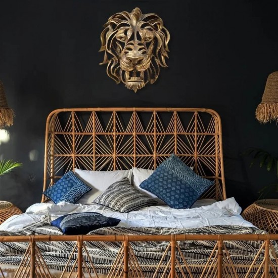 Lion Head Wall Mounted Art Sculpture