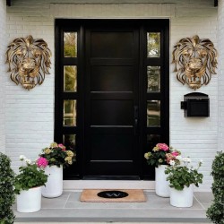 Lion Head Wall Mounted Art Sculpture