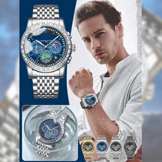 Luxus Stahl Quarzuhr für HerrenHeier Verkauf(42% Rabatt)