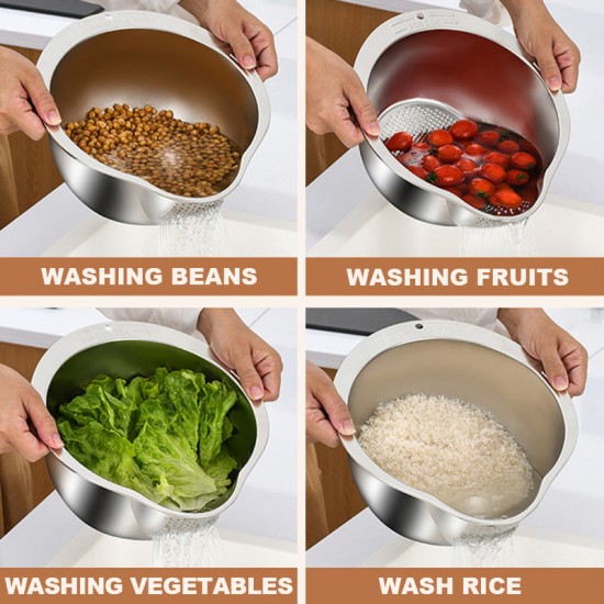 Heier Verkauf(50% Rabatt)Edelstahl-Sieb-304+ Zerschneidbarer Deckel【Kaufen Sie 2 und erhalten Sie kostenlosen Versand】