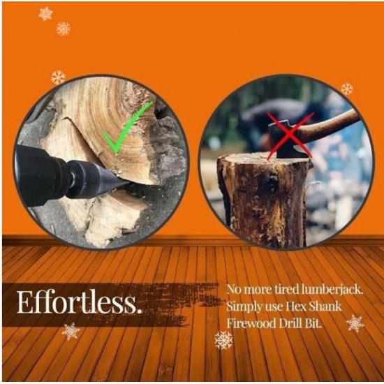 Sechskantschaft Brennholz-Bohrer