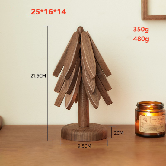 Heier WeihnachtsverkaufIsolierte Untersetzer Massivholz-Weihnachtsbaum-Untersetzer