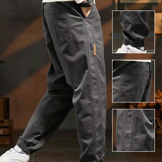 Stilvolle Freizeithose mit Kordelzugbund und Taschen