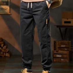 Stilvolle Freizeithose mit Kordelzugbund und Taschen