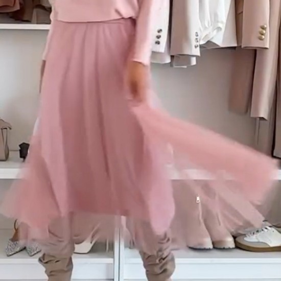 Eleganter Rock mit mehreren Lagen aus Tüll