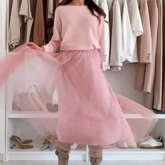 Eleganter Rock mit mehreren Lagen aus Tüll