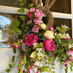 Begrenzte Zeit 50% RabattHandgemachter Hasenkorb zum Aufhngen an der Wand, Frühlingsdekor