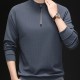Modischer Herren-Pullover mit Viertelreiverschluss