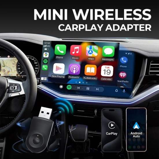 Limited Time Offer - 50% Off 2025 Ottocast Mini wireless CarPlay Android Auto Adapter