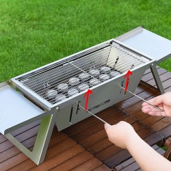 Klappbarer Edelstahl-Grill für drauenBefristetes Angebot: 50% Rabatt auf Bestellungen
