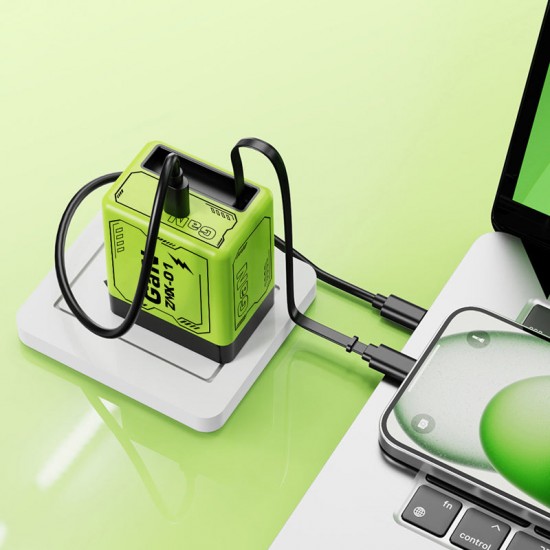 USB-C Schnellladestation mit einziehbarem Kabel – Universell einsetzbar (Jetzt 60% sparen)