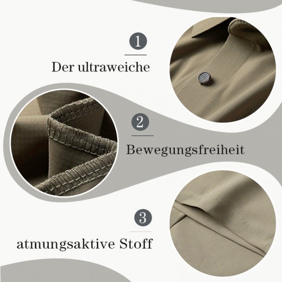 Atmungsaktiver Freizeit-Zweiteiler für Herren: Kurzarmhemd und Hose