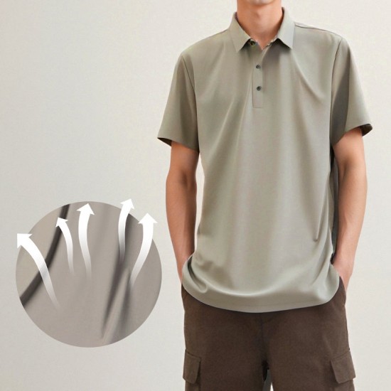 Atmungsaktiver Freizeit-Zweiteiler für Herren: Kurzarmhemd und Hose