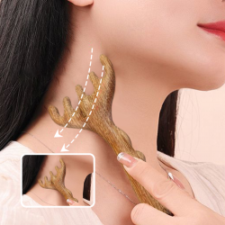Massagekamm aus Holz zur Kopfmassage und Gua Sha
