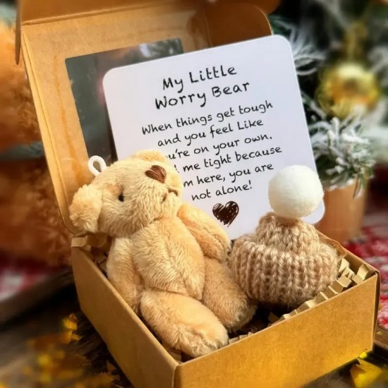 Letzter Tag Sonderpreis-50% RabattHandgefertigter Mini-Plüsch-Teddybr in einer Box