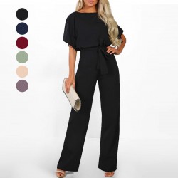Zeitlich begrenzter RabattJumpsuit mit hoher Taille und weitem Bein für Damen