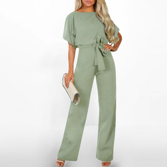 Zeitlich begrenzter RabattJumpsuit mit hoher Taille und weitem Bein für Damen