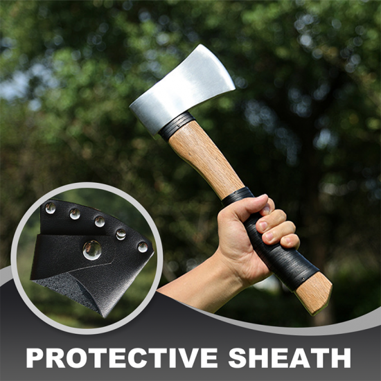 Robuste Axt mit Holzgriff