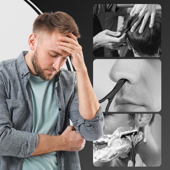 Wasserdichter elektrischer Barttrimmer für Herren