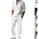 Lssiges, atmungsaktives Herren-Set aus Hemd und Hose