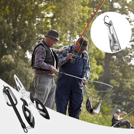 Multifunktionales Angelzangenset (Zange + Sicherungsband)