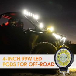 4-Zoll-LED-Pod mit 99 W für Offroad-Anwendungen