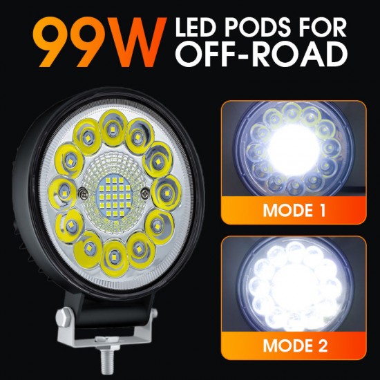 4-Zoll-LED-Pod mit 99 W für Offroad-Anwendungen
