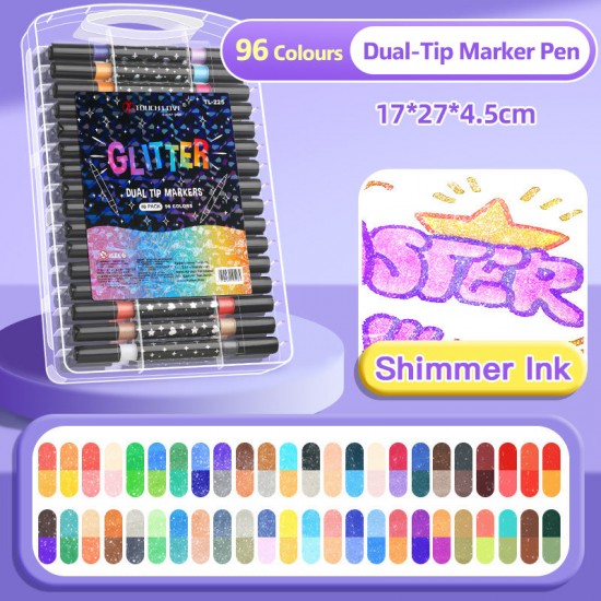 Weihnachtsangebot  50 % RABATTDual-Tip Glitter Marker Pen