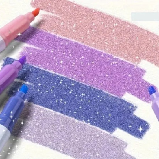 Weihnachtsangebot  50 % RABATTDual-Tip Glitter Marker Pen