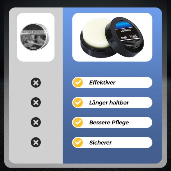  KAUFEN 2 ERHALTEN 3!  Reinigungs- & Pflegecreme für Leder - Tiefenreinigung mit Natürlichen len für Mbel, Autositze & Accessoires 