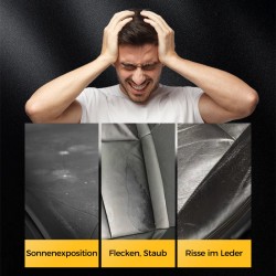  KAUFEN 2 ERHALTEN 3!  Reinigungs- & Pflegecreme für Leder - Tiefenreinigung mit Natürlichen len für Mbel, Autositze & Accessoires 